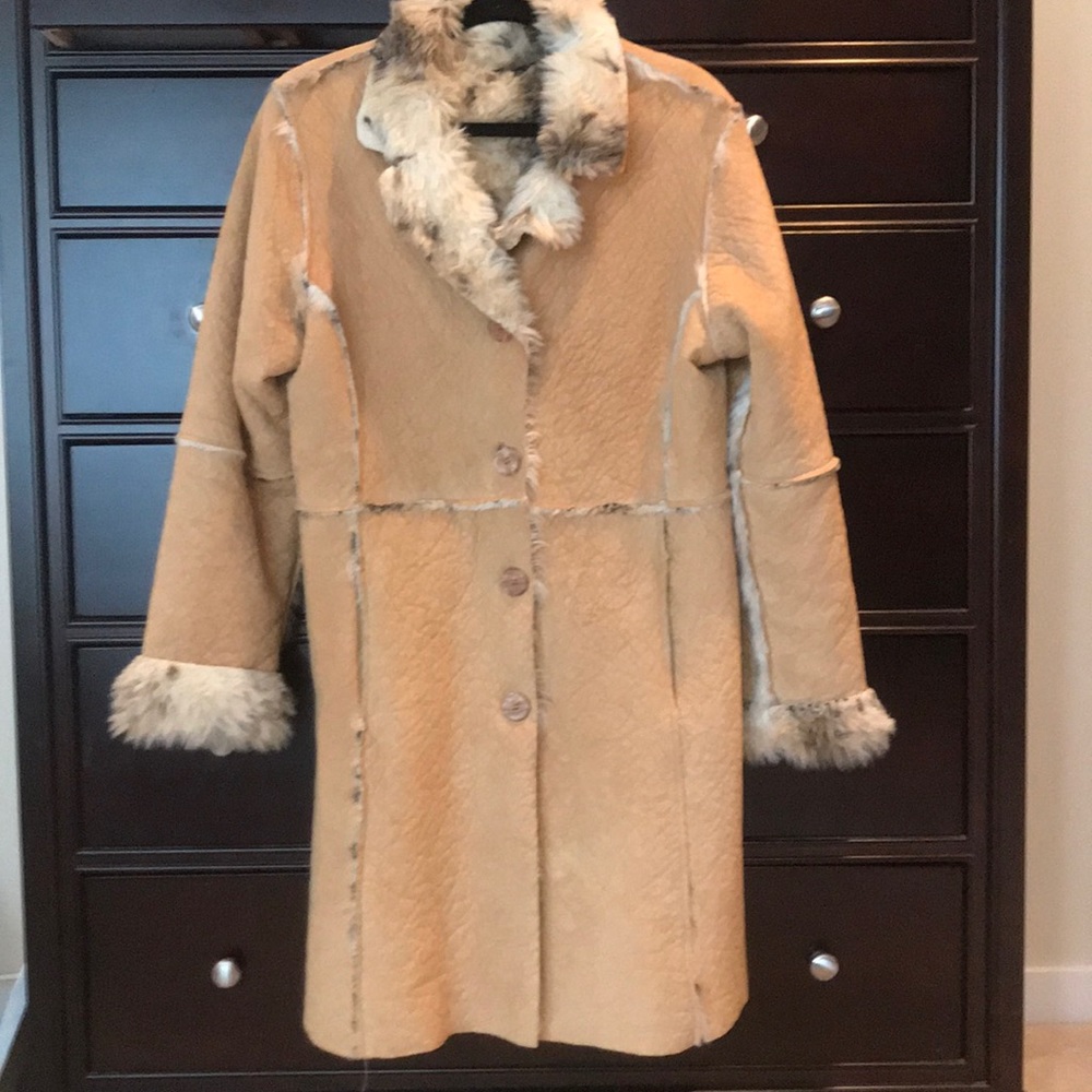 Faux shearling coat